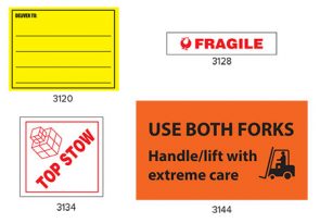 Deliver To Label 96mmx150mm Yellow product image