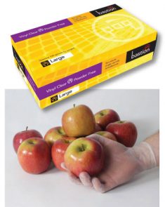 Clear Vinyl PF Glove Small pk100 product image