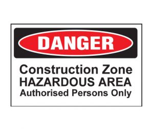 Construction Zone Sign product image