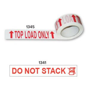 Top load only and do not stack tape product image