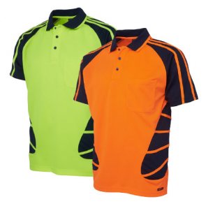 spider polo shirts high visibility product image