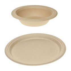 Green choice Bamboo Plates and Bowls