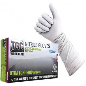 WorkGear Nitrile Gloves Grey 40cm product image