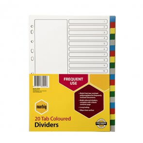 Office Dividers 20 tabs product image