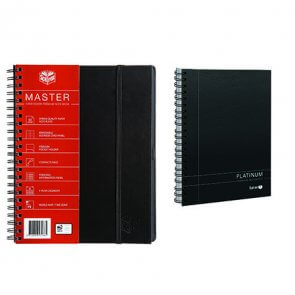 Spirax Platinum Notebooks offer high quality 90gsm paper and available in A4 and A5 product image