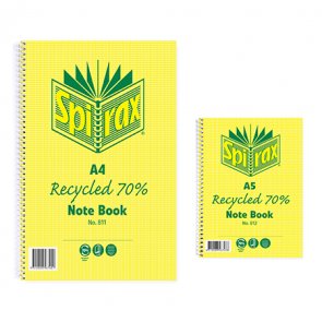 Spirax Recycled Notebooks are the sustainable note taking option product image