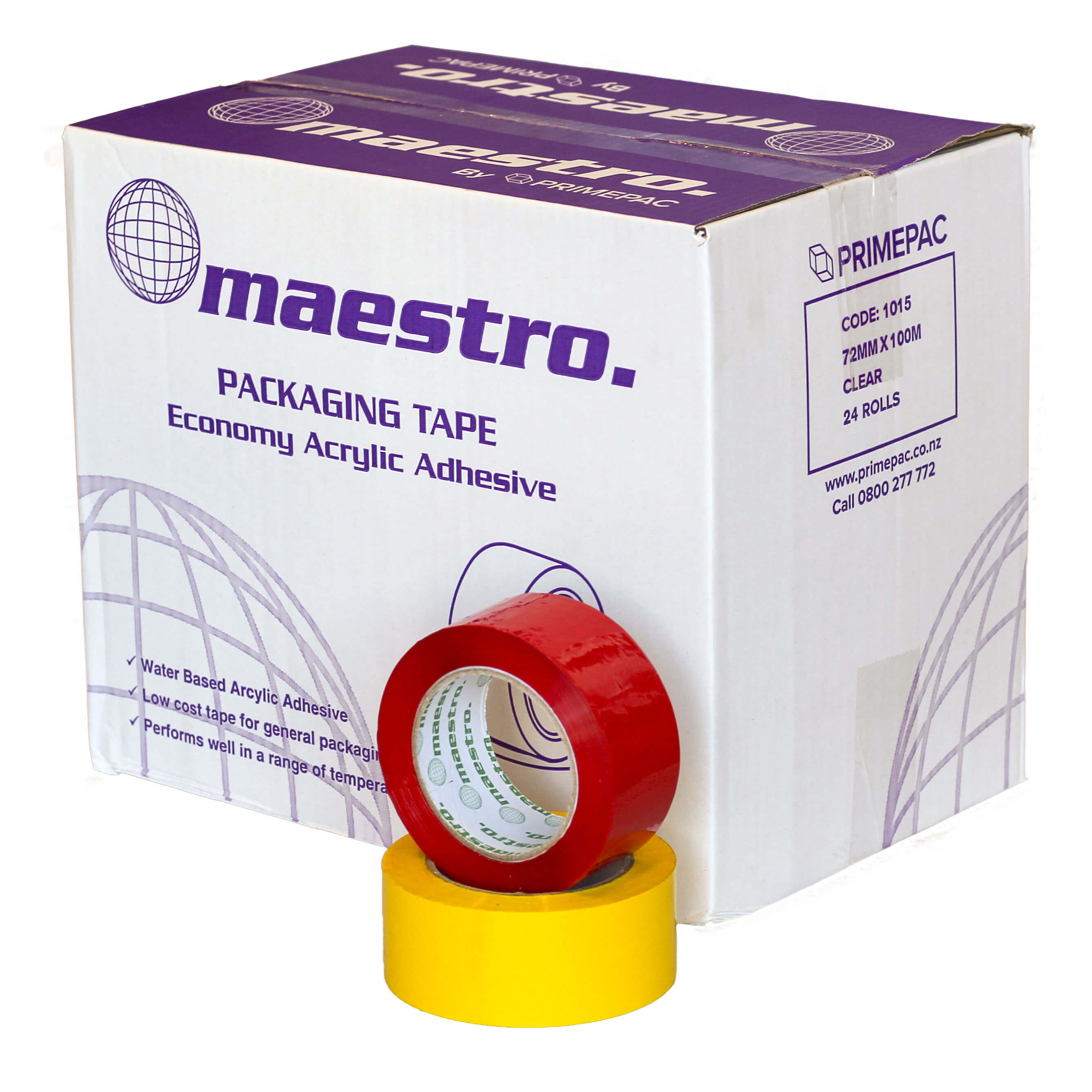 Coloured Tapes Adhesive Tapes & Stapling Primepac
