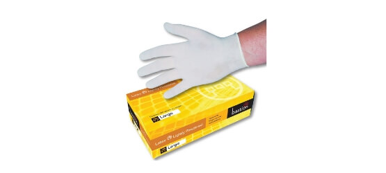 disposable latex gloves