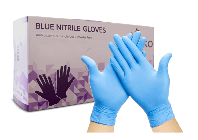 Blue Nitrile Gloves product image